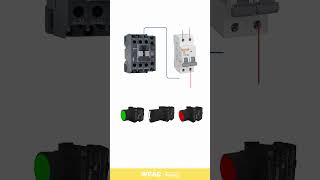 Rotary Switch Line Selection Contactor SelfLocking and Push Button Control [upl. by Shorter]