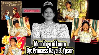 Monologo ni Laura By Princess Kaye B Ypsor  Hango sa kwento nina Florante at Laura [upl. by Yasui]