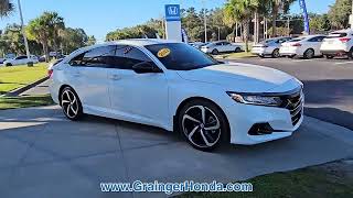 USED 2022 Honda Accord Sedan Sport 20T Auto at Grainger Honda USED SH3006A [upl. by Gniliem859]