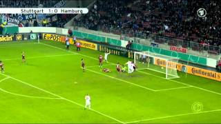 VFB Stuttgart 21 Hamburger SV Alle ToreHighlights  DFBPokal Achtelfinale 20112012 [upl. by Dielu766]