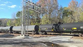 Norfolk Southern with 3 locomotives heading North at Harriman TN with 1817 leading [upl. by Joelle]