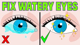 How to Stop Watery Eyes at Home in 3 minutes [upl. by Addiego460]