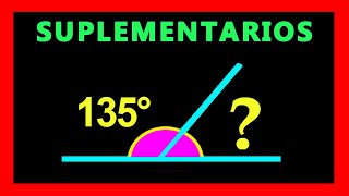 ✅👉 Angulos Suplementarios Ejercicios Resueltos [upl. by Alikat362]