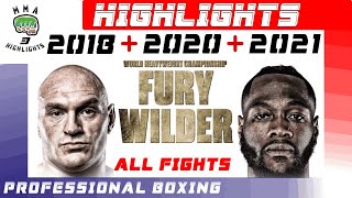 Tyson Fury vs Deontay Wilder All 3 Fights  Highlights [upl. by Akemihs]