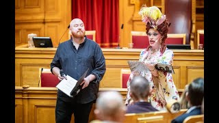 Bland Drakar och Dragqueens quotsagostundquot om hat och hot Sveriges riksdag [upl. by Karee]