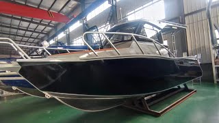 25ft deep v aluminum cabin fishing craft boat hull aluminum boats for sale in Australia [upl. by Introc633]