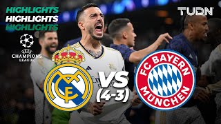 HIGHLIGHTS  Real Madrid 4213 Bayern  UEFA Champions League 202324  Semis  TUDN [upl. by Bum651]