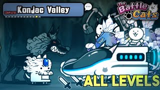 Battle Cats  All Levels  ZL11 Konjac Valley [upl. by Lomax]