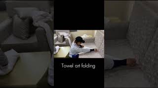 Towel art and design trending foryou youtubeshorts viralshorts instagram art design love [upl. by Ardnod]