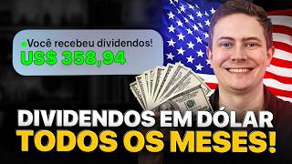 3 INVESTIMENTOS EM DÓLAR PARA INICIANTES Comece com apenas 1 dólar e ganhe dividendos mensais [upl. by Annohsat781]