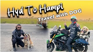 Hyd to hampi with Digit 🐶  360 km Target to hampi  Holi celebration 😄 [upl. by Yebloc]