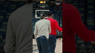 Zion Williamson Warmup for Cavs Game pelicans nba shorts [upl. by Asilaj330]