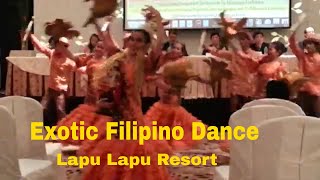 Beautiful Filipino Dance in Lapu Lapu Beach Resort near Cebu The Philippines [upl. by Rettke168]