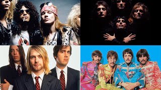 Top 100 Greatest Rock Bands Of All Time [upl. by Ener]