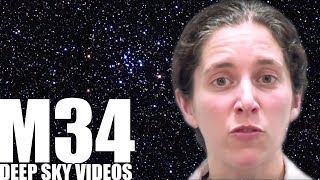 M34  Open Cluster  Deep Sky Videos [upl. by Retse]