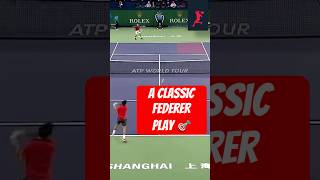 A Classic Federer Play 🏆 tennis tennisstrategy tennistactics [upl. by Tallula]