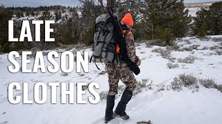 First Lite Clothing List For Late Season Hunting [upl. by Adniled]