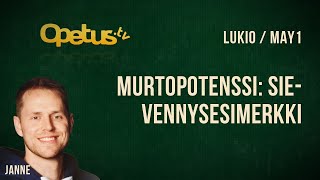 Murtopotenssi sievennysesimerkki [upl. by Gerty]