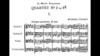 Michael Tippett — String Quartet No 2 194142 wscore [upl. by Tyika]