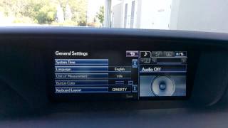 Lexus GS350 FSport  Setup Screen in depth demo [upl. by Lorrimor]