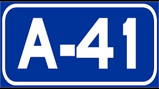 A41 Ciudad Real  Autovía Ciudad Real  Puertollano  Sentido Puertollano  A41 Highway  Spain [upl. by Yelda]