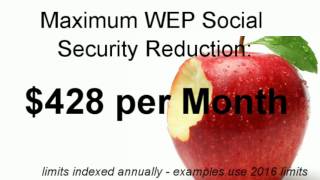 Social Security Windfall Elimination Provision Info WEP [upl. by Columbyne704]