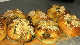 Mufinsa të njelmët me spinaq Për musafirët në çaj Salty muffins with spinach So yummy for guest👌 [upl. by Aikehs]