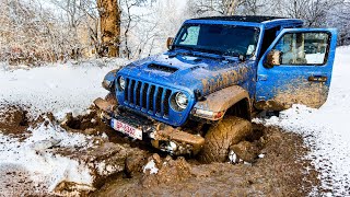 JEEP WRANGLER RUBICON 392 amp ANOTHER 2 JL RUBICON HARD WINTER OFFROAD [upl. by Notgnilliw316]