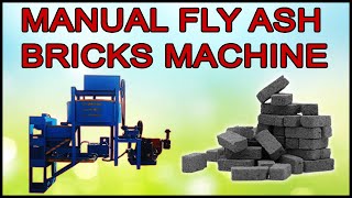 Manual Fly Ash Bricks Making Machine  Fly Ash Bricks Machine [upl. by Atinar400]