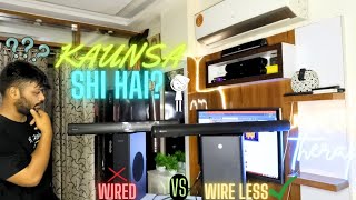 Wired Vs Wireless Soundbar SpeakersKaunsa Lena Chaiye Motorola 250w 500w Wireless govo soundbar [upl. by Hanzelin163]