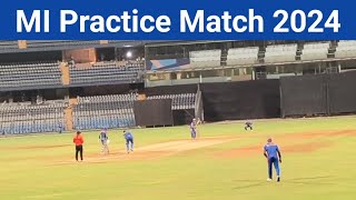 Mumbai Indians Practice Match 2024  MI Practice Session 2024  Rohit Sharma Practice For IPL 2024 [upl. by Bondon]