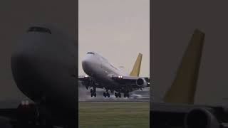 Kalitta air Boeing 747 take off from Amsterdam [upl. by Acherman]