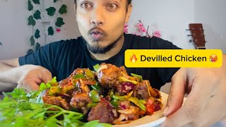 Devilled Chicken 🔥✨🐔🥬 food chicken foodshow [upl. by Nordine]