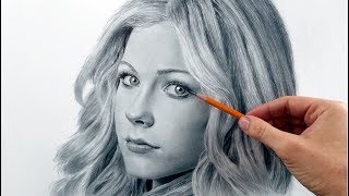 Аврил Лавин  портрет карандашом Avril Lavigne  drawing portrait [upl. by Becky]