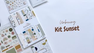 Unboxing Kit Trimestral Cocoloko Sunset  Life in a Pocket  Life in a Journal [upl. by Vrablik]