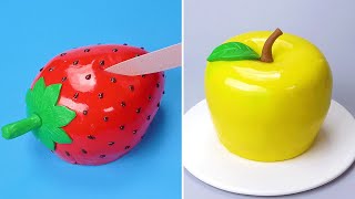 Yummy 3D Fondant Fruit Cake Looks Like Real  Satisfying Chocolate Cake  Best Cake Compilation [upl. by Mackintosh]