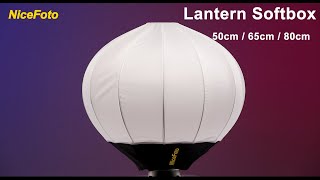 NiceFoto Quick setup Lantern softbox 50cm65cm80cm AputureNanliteGodox Lantern softbox [upl. by Maltzman]