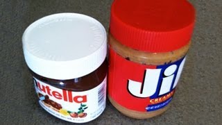 Nutella vs Peanut Butter Taste Test [upl. by Attem363]