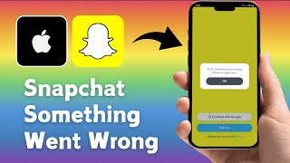 How to Fix Snapchat Something Went Wrong Problem On iPhone 2024 [upl. by Ogaitnas]