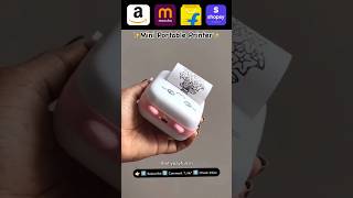 🖨️ Mini Portable Printer • meeshofinds • 34m views [upl. by Hwu]