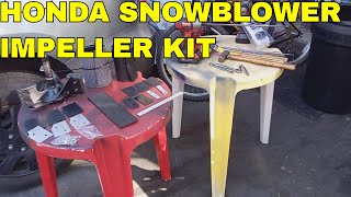 HOW TO Make Your Honda Snowblower Throw Further With Do It Yourself Impeller Kit [upl. by Ennairod]