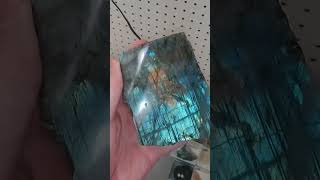 The FLASH On This Labradorite crystals gems nature science rocks minerals labradorite [upl. by Eecram]