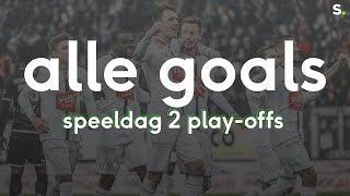 Bekijk alle goals van speeldag 2 van de PlayOffs [upl. by Rimat]