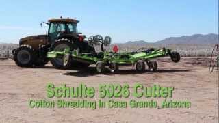 Schulte 5026 26 Rotary Cutter Shredding Cotton Residue Near Casa Grande Arizona Long Version [upl. by Leavy355]