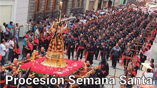 Procesión de Semana Santa Puebla 2018 [upl. by Aihsak995]