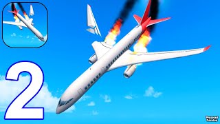 Plane Crash Flight Simulator  Gameplay Walkthrough Part 2 New Update iOS Android [upl. by Biddick791]