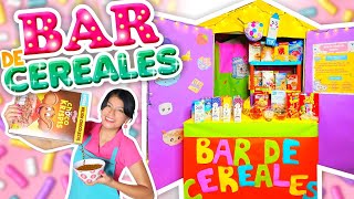 BAR DE CEREALES🥣🥛 Elige LA LECHE Y EL CEREAL ¡Agregale Todo Lo Que Quieras 🍓 🍧 🍪Conny Changarros [upl. by Medrek]