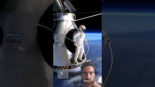 Highest Skydiving in space to Earth space shorts [upl. by Lashar339]