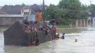 KETINGGIAN BANJIR KARANGANYAR DEMAK MINGGU SORE 11022024 [upl. by Naig]