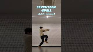 TUTORIAL SEVENTEEN  SPELL mirrored  075  performanceteam svt shorts kpop tutorial [upl. by Atyekram]